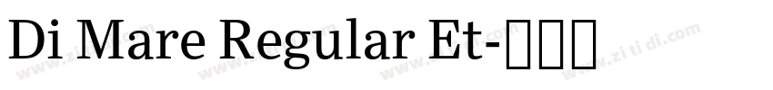 Di Mare Regular Et字体转换